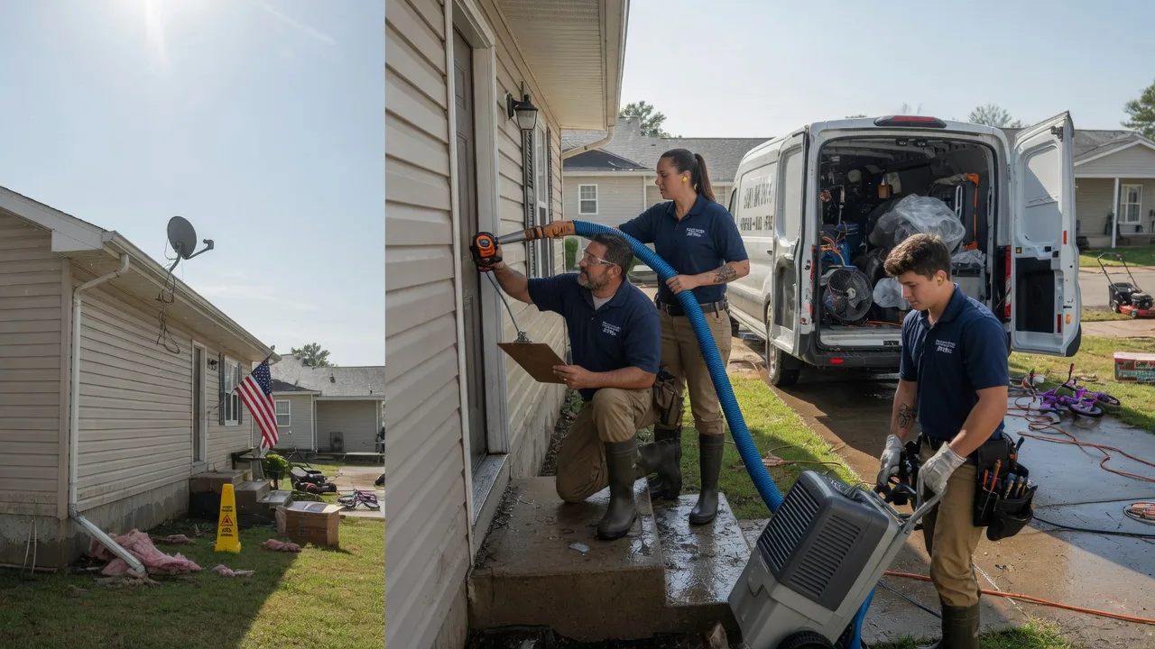 Ceiling Water Damage Restoration in Mansfield, AR near me